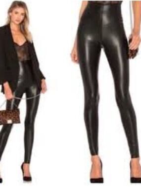 NWT $118 Commando XL faux leather leggings in black